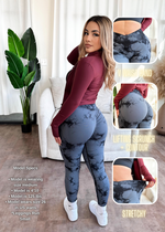 Crossover Marble Lifting Leggings (Charcoal)
