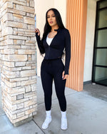 Slim Fit Active Jacket (Black)