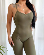 Rosalia Long Jumpsuit (Olive)