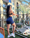 Bree Lifting Contour Shorts (Space Blue)