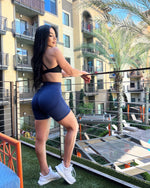 Bree Lifting Contour Shorts (Space Blue)