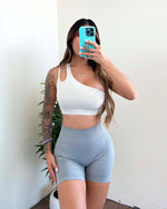 Alisa Seamless Shorts (Icy Gray)