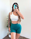 Alisa Seamless Shorts (Teal)