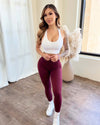 Nova Seamless Leggings (Maroon)