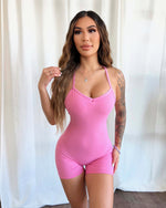 Rosalia Shorts Jumpsuit (Rosy Pink)
