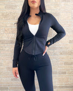 Slim Fit Active Jacket (Black)