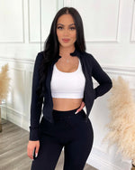 Slim Fit Active Jacket (Black)