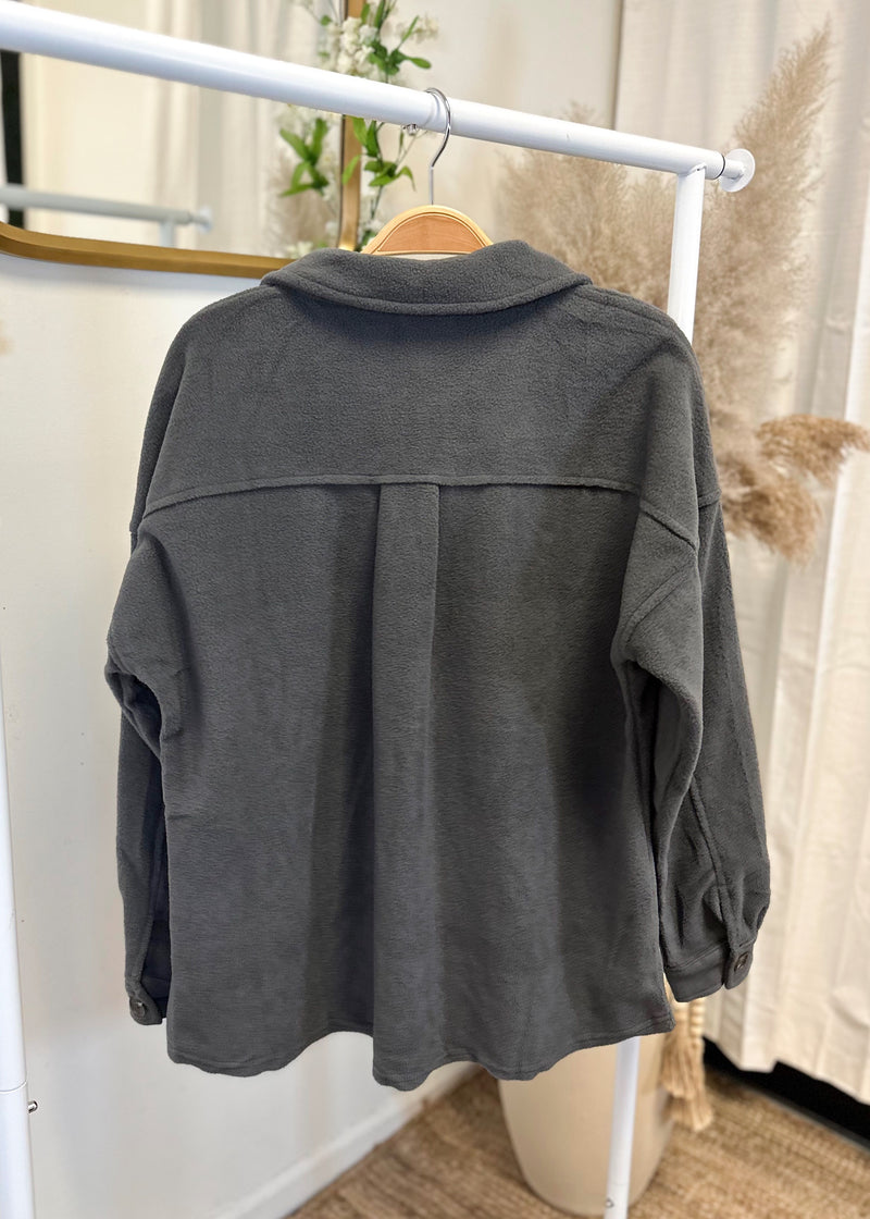 Warm Up Fleece Jacket (Charcoal)