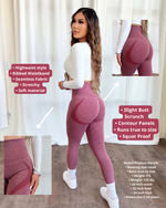 Bella Contour Leggings (Maroon)