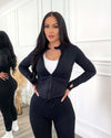Slim Fit Active Jacket (Black)
