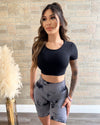 Active Crop Top (Black)