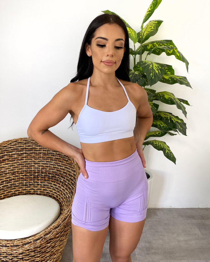 Levi Seamless Biker Shorts (Lilac)
