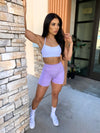 Levi Seamless Biker Shorts (Lilac)