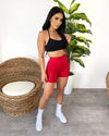 Levi Seamless Biker Shorts (Red)