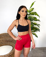 Levi Seamless Biker Shorts (Red)