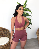 Sadie Cargo Shorts (Rosy Mauve)