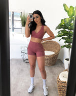 Sadie Cargo Shorts (Rosy Mauve)