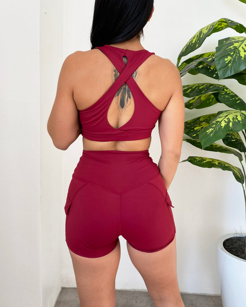 Sadie Sports Top (Ruby Red)
