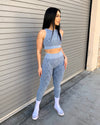 Seamless Snake Print Set (Light Blue)